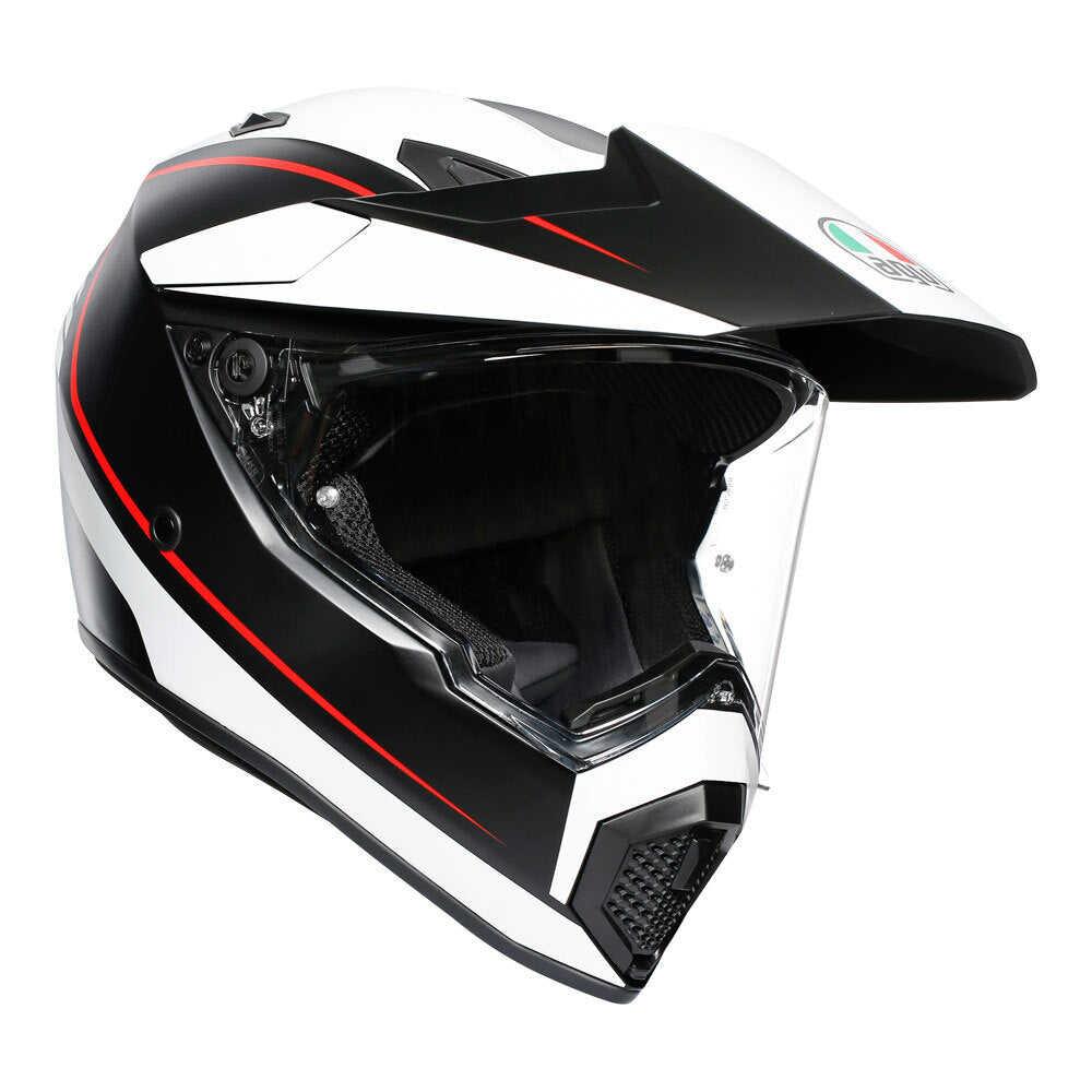AGV AX9 - PACIFIC ROAD MULTI - MATT BLACK/WHITE/RED XS