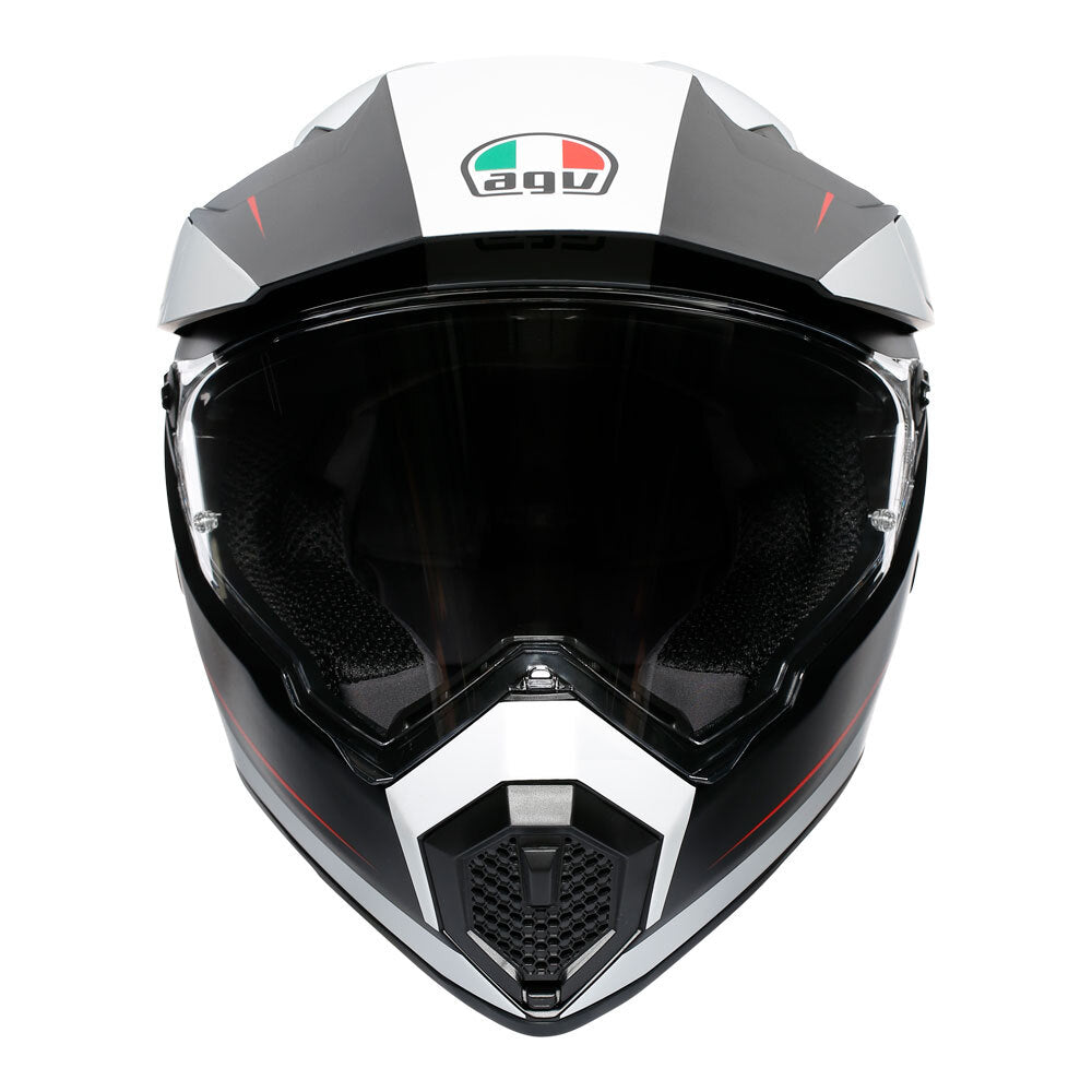 AGV AX9 - PACIFIC ROAD MULTI - MATT BLACK/WHITE/RED XS