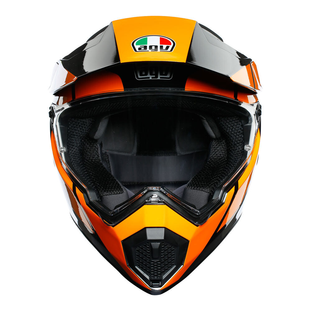 AGV AX9 - TRAIL GUMETAL/ORANGE MS