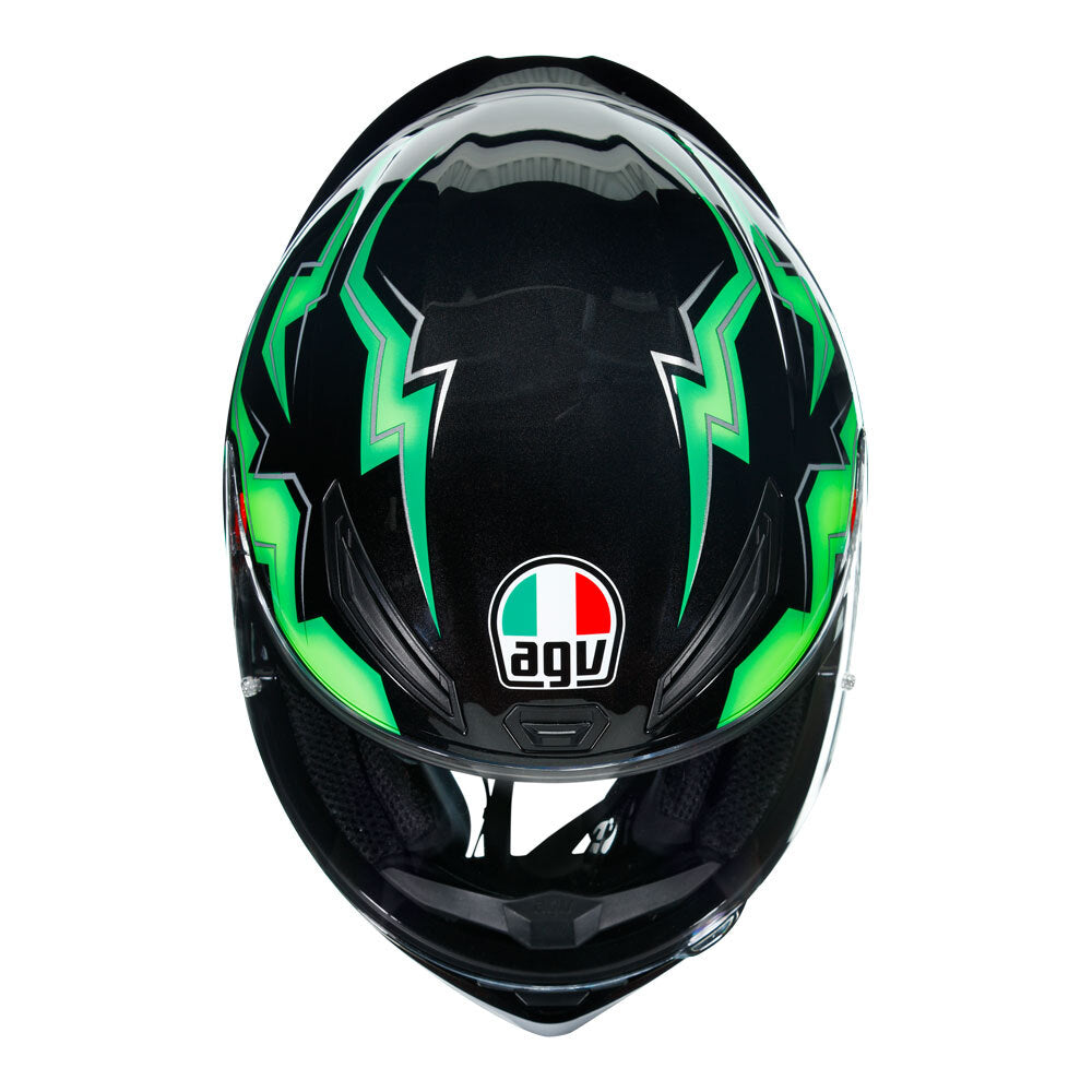 AGV K1 KRIPTON BLACK/GREEN ML