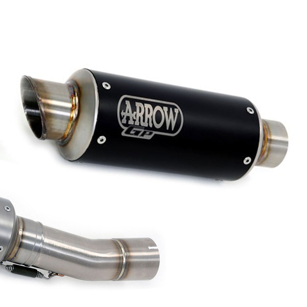 ARROW 71009GPI - Silencer GP2 Series Stainless Dark<br>APRILIA