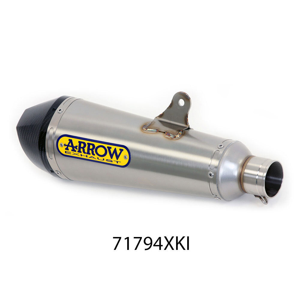 ARROW Silencer - X-KONE Nichrom Silver with Carbon Fibre End Cap