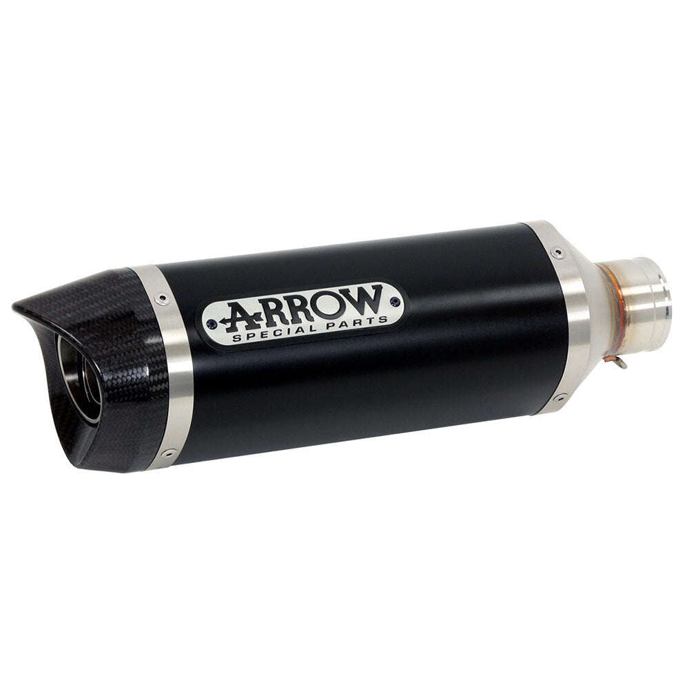 ARROW Silencer THUNDER Aluminium Dark with Carbon End Cap - 82-718-13AKN
