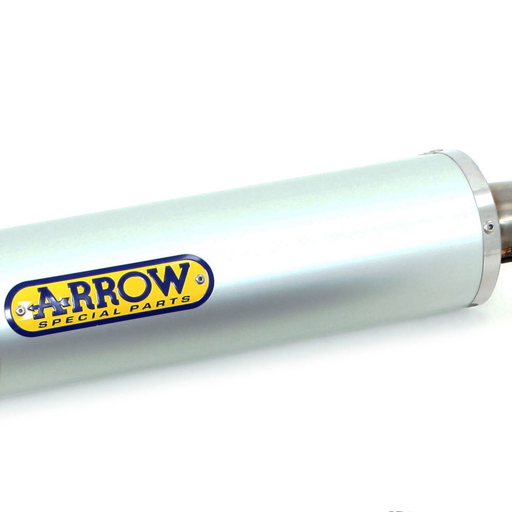 ARROW Silencer 71914AK INDY RACE Aluminium Silver with Carbon End Cap