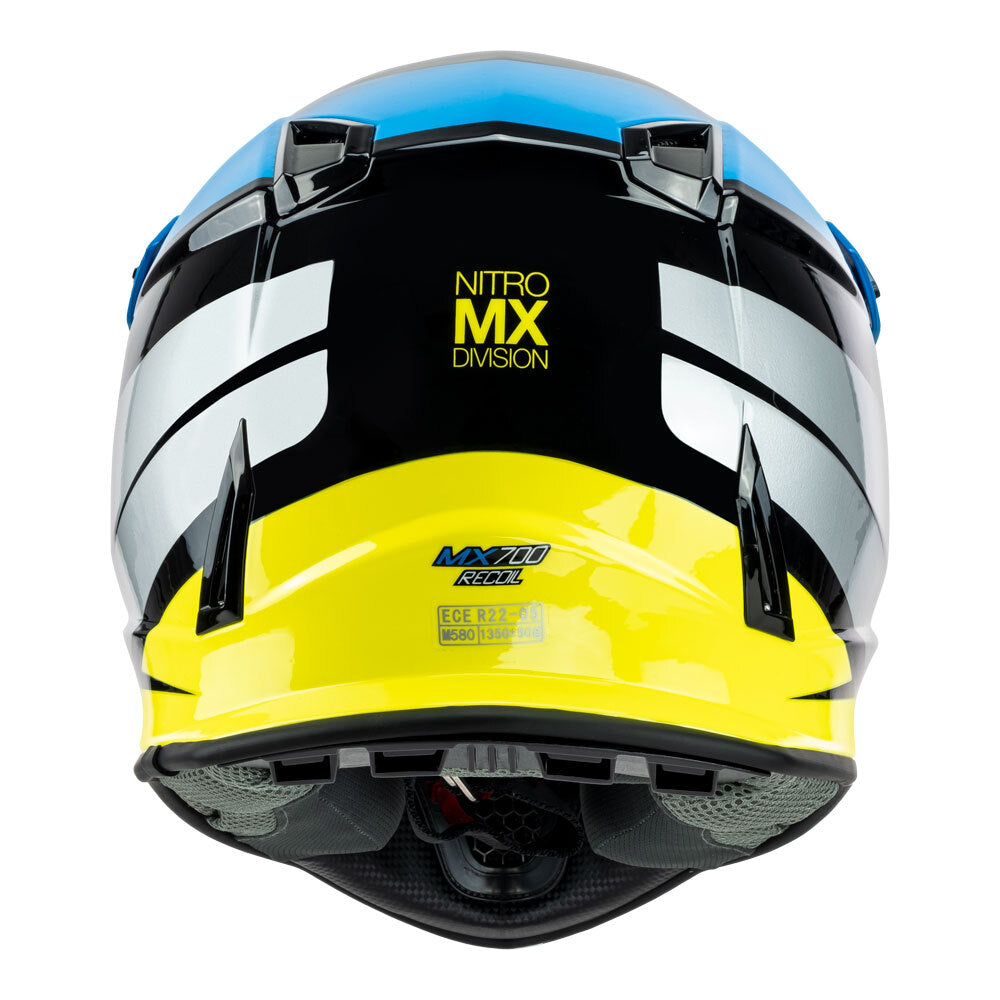 NITRO MX700 YOUTH RECOIL BLUE/BLACK/GREY L