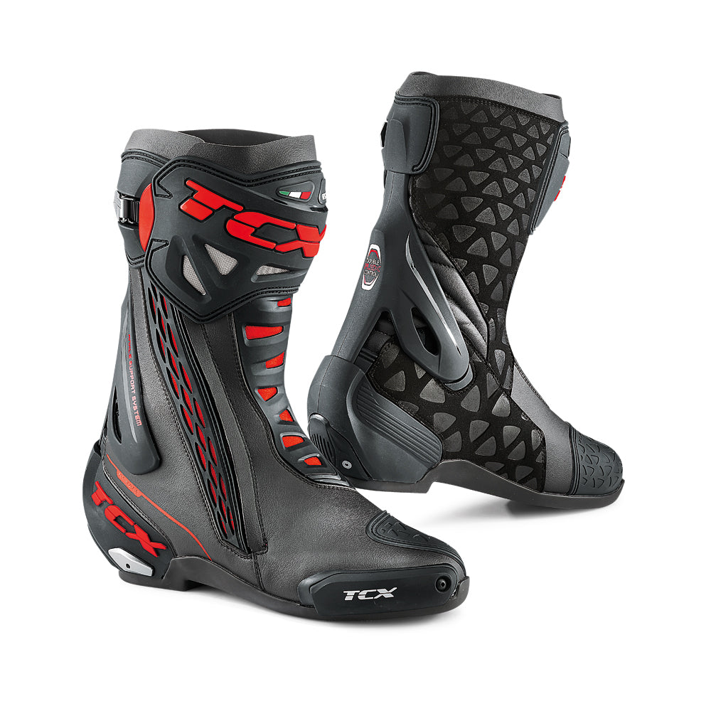 TCX RT-RACE BOOTS BLACK/RED EU 49