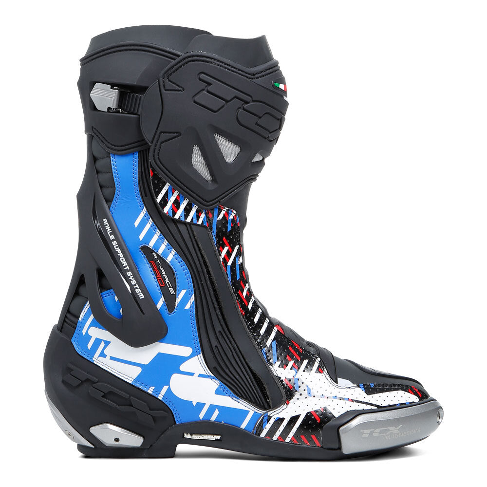 TCX RT-RACE PRO AIR BOOTS BLACK/ BLUE/ RED 46