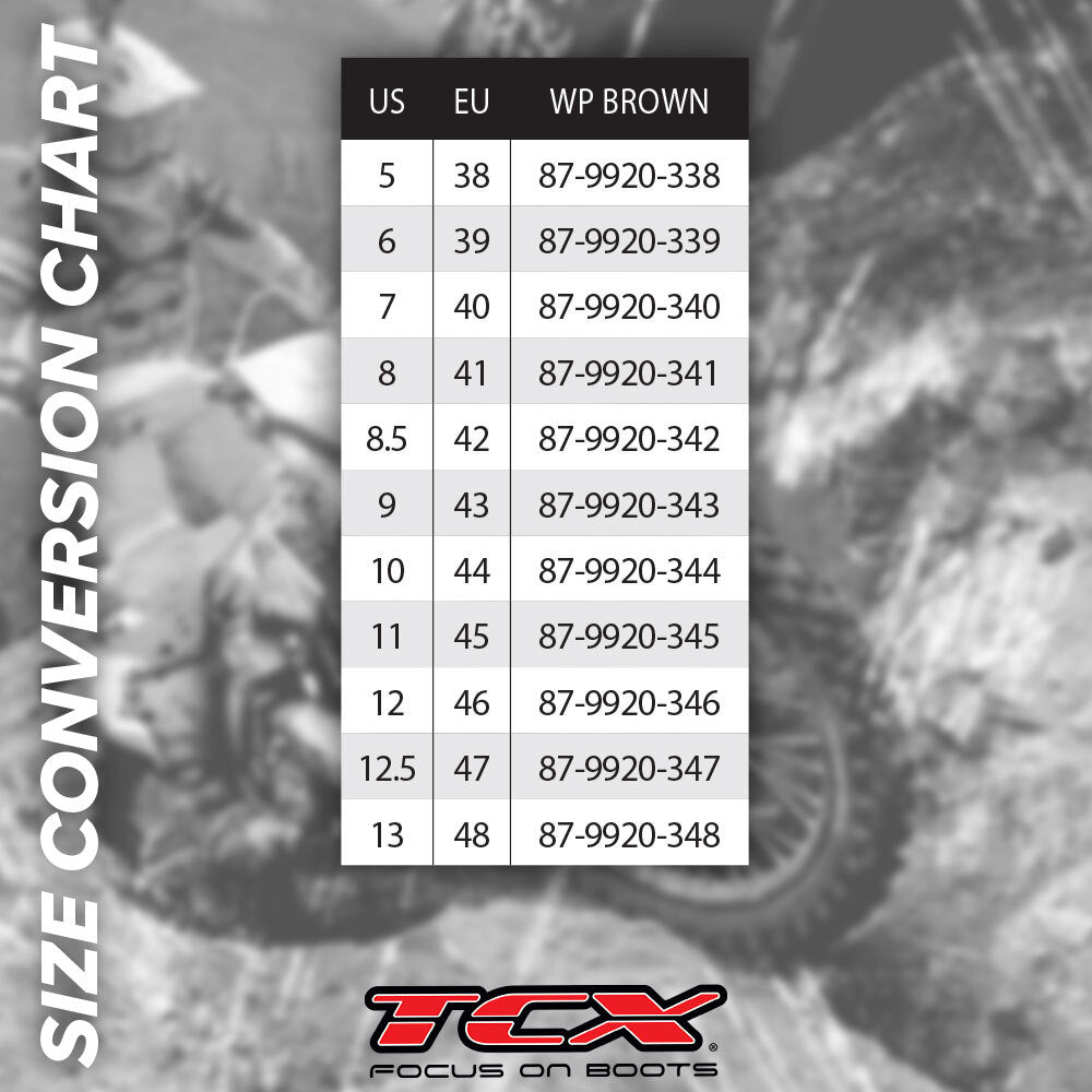 TCX BAJA WATERPROOF BOOTS BROWN EU 42