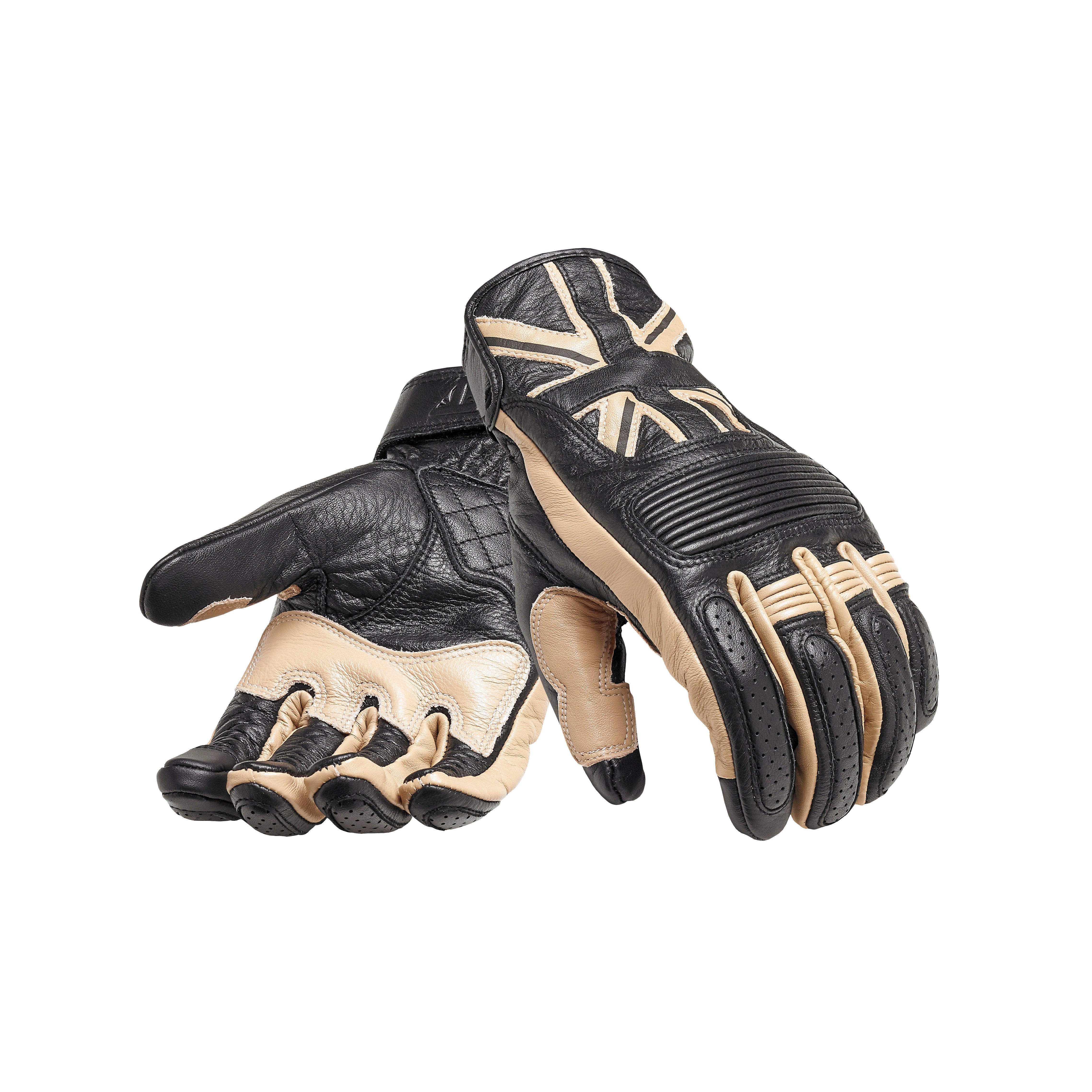 Triumph Mono Flag Leather Motorcycle Gloves