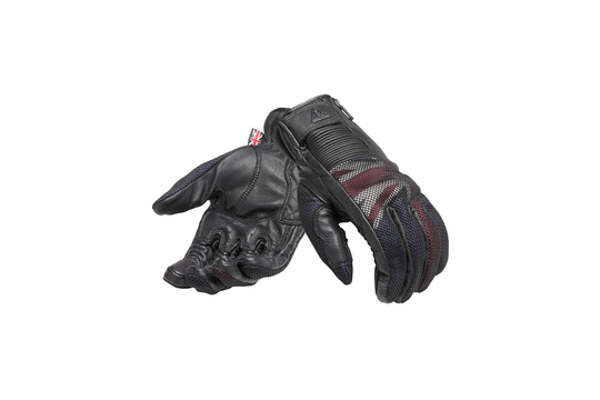 Triumph Flag Mesh and Leather Motorcycle Gloves