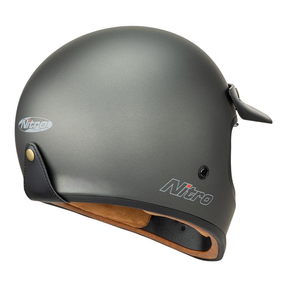 NITRO MX502 RETRO MX SATIN GRAPHITE HELMET