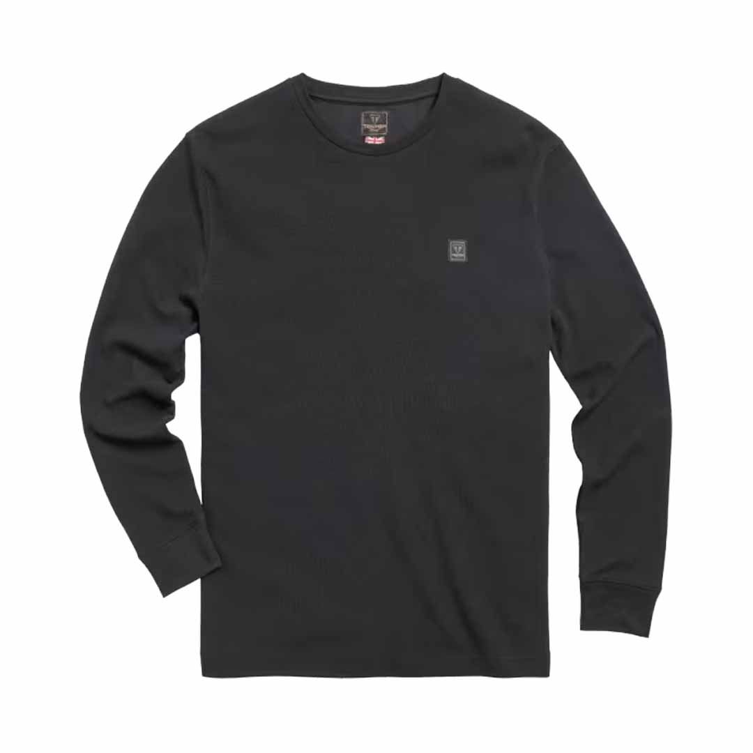 Triumph Dean Long Sleeve Waffle Shirt - Jet Black, Khaki or Grey