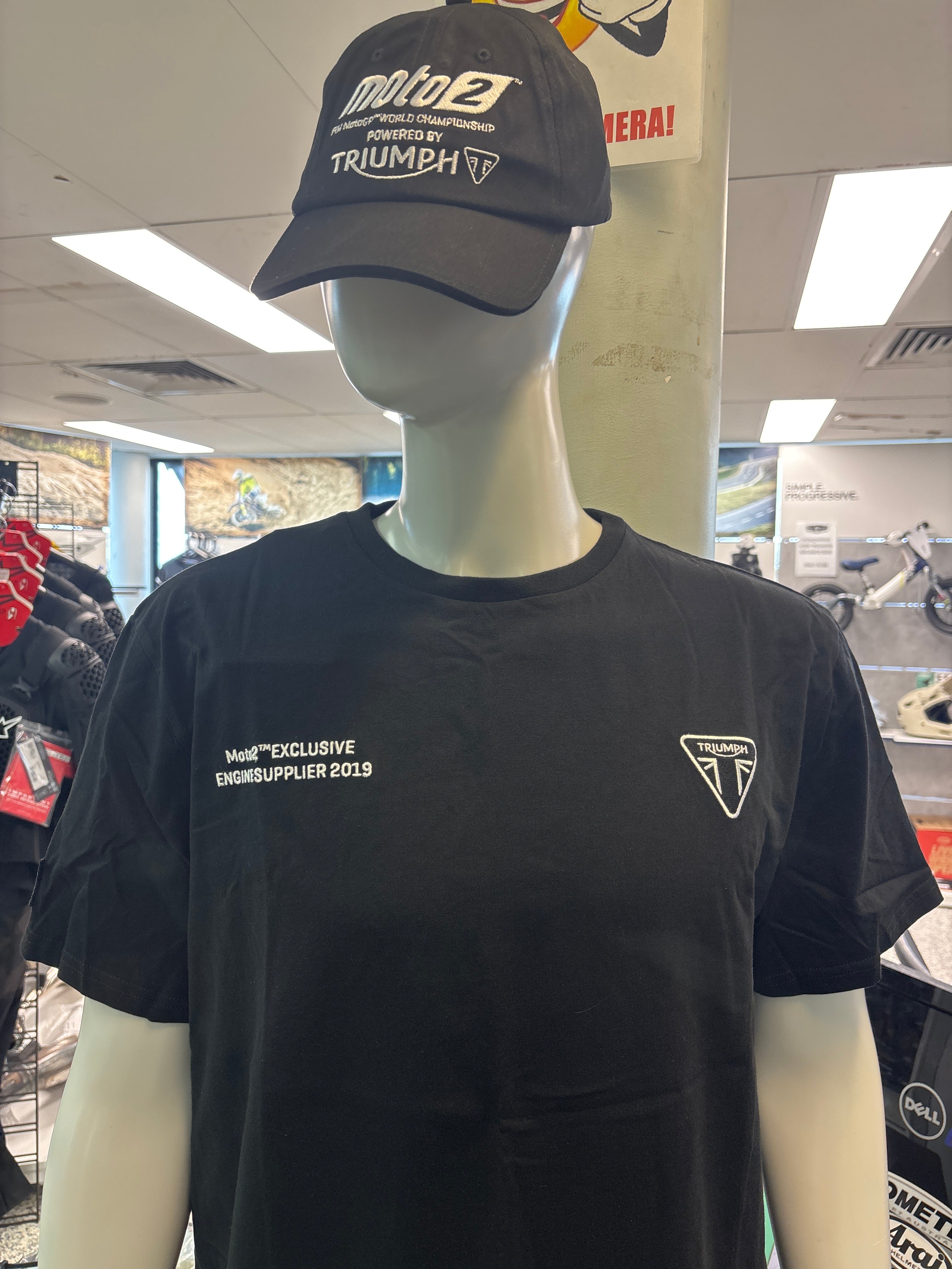 TRIUMPH MOTO 2 HAT AND T-SHIRT COMBO -$59