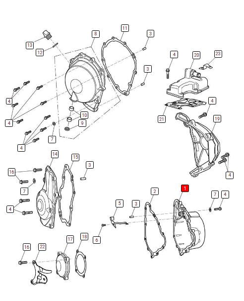 GENUINE TRIUMPH ALTERNATOR COVER, BLACK – T1260527