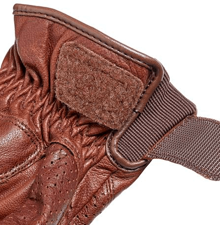 Triumph Banner Brown Leather Motorcycle Gloves