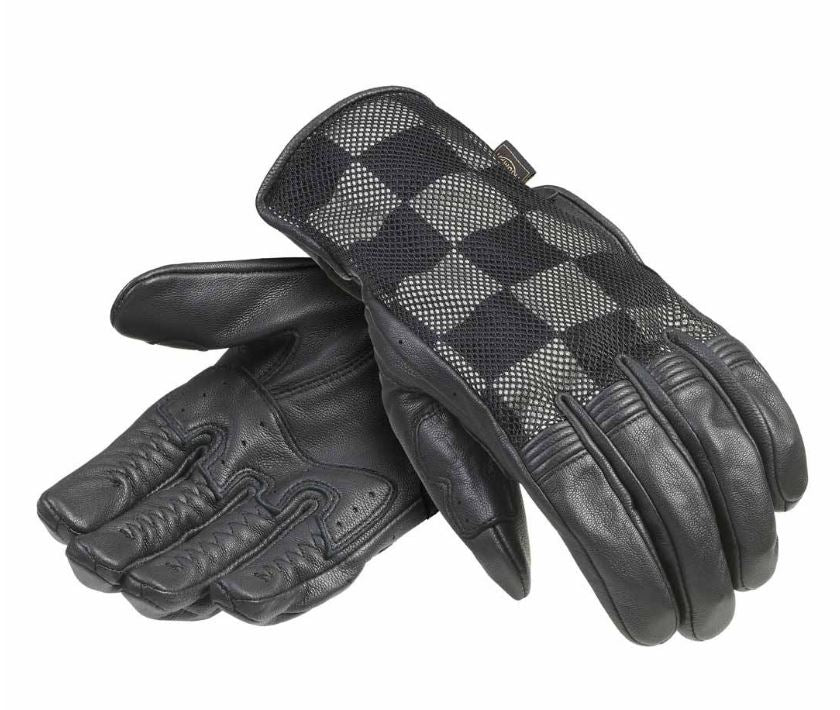 Triumph Checkerboard Mesh Glove (Black/Bone)