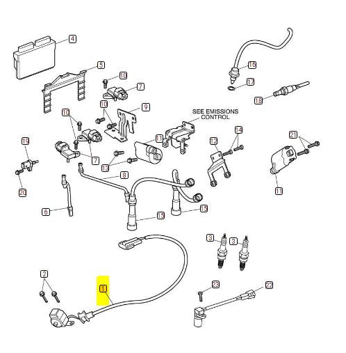 Genuine Triumph Crankshaft Position Sensor/Ignition Pick-Up – T1290131