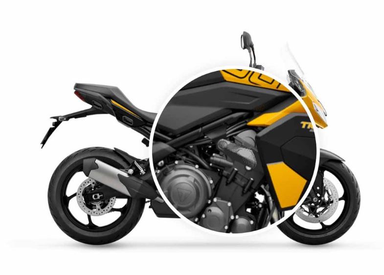 Triumph Genuine Frame Protectors - A9788161 TIGER SPORT 800 2025-
