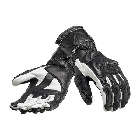 Triumph Triple Perforated Leather Gloves in Black
