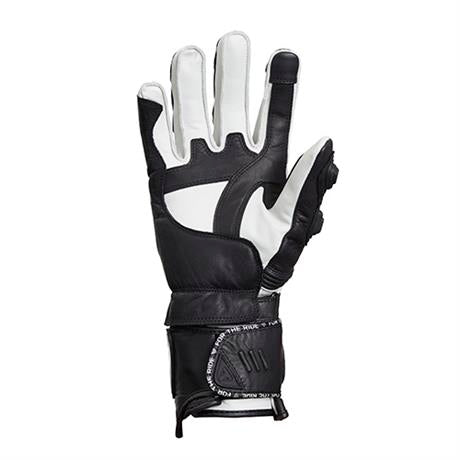 Triumph Triple Perforated Leather Gloves in Black