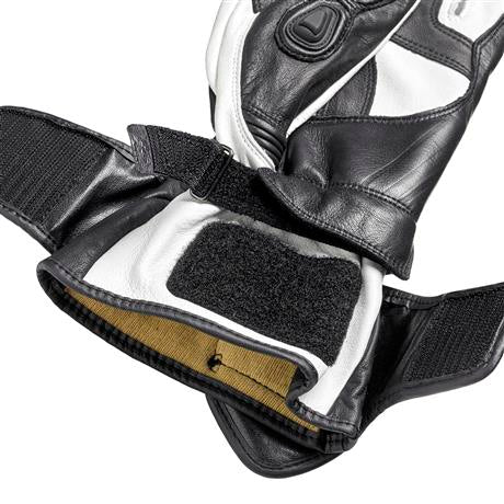 Triumph Triple Perforated Leather Gloves in Black