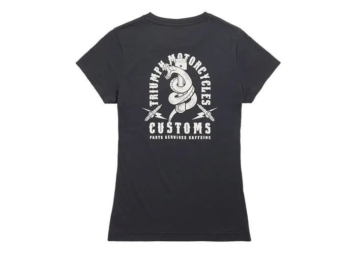 Triumph Snake Pit Ladies Jet Black Tee