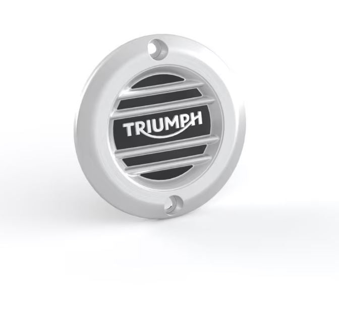 Brushed clutch badge - ribbed