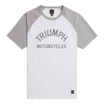 Triumph Saltern T-Shirt - White/Black or White/Grey