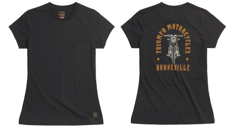 Triumph Bonneville T120 T-shirt - Black or White, Mens or Ladies