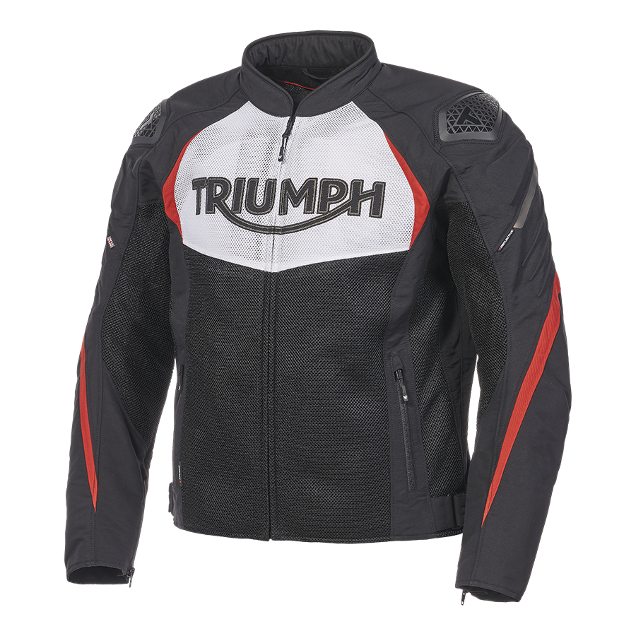 Triple Sports Mesh Jacket in Black, White and Red