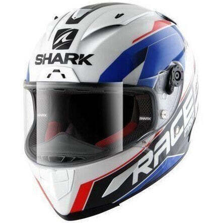 SHARK RACE R PRO SAUER WHITE/BLACK/RED HELMET