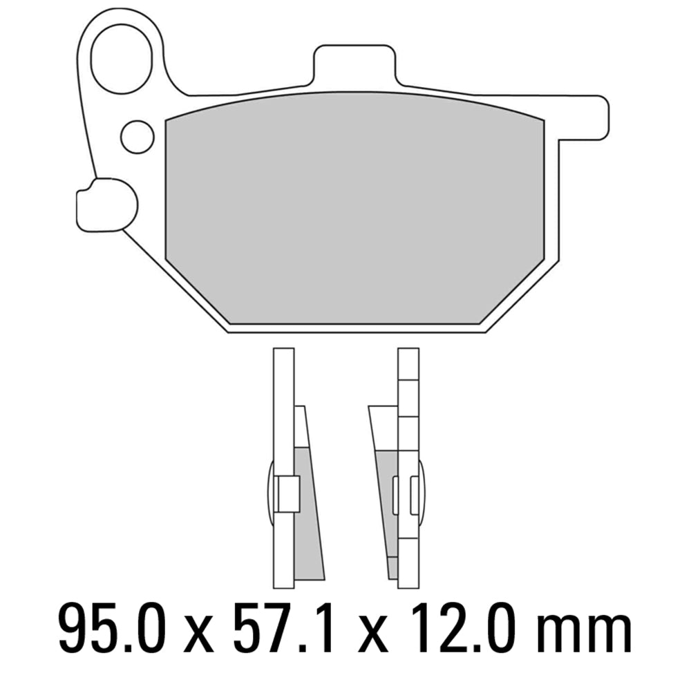 FERODO Brake Disc Pad Set - FDB184 P Platinum Compound - Non Sinter fo