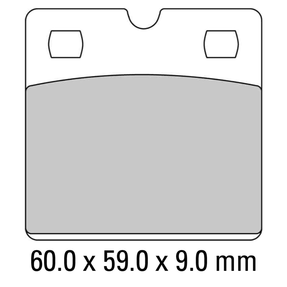 FERODO Brake Disc Pad Set - FDB204 P Platinum Compound - Non Sinter for Road or Competition