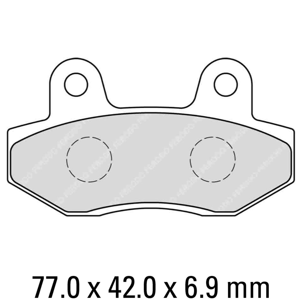 FERODO Brake Disc Pad Set - FDB312 ST Sinter Grip Compound - Road or Competition