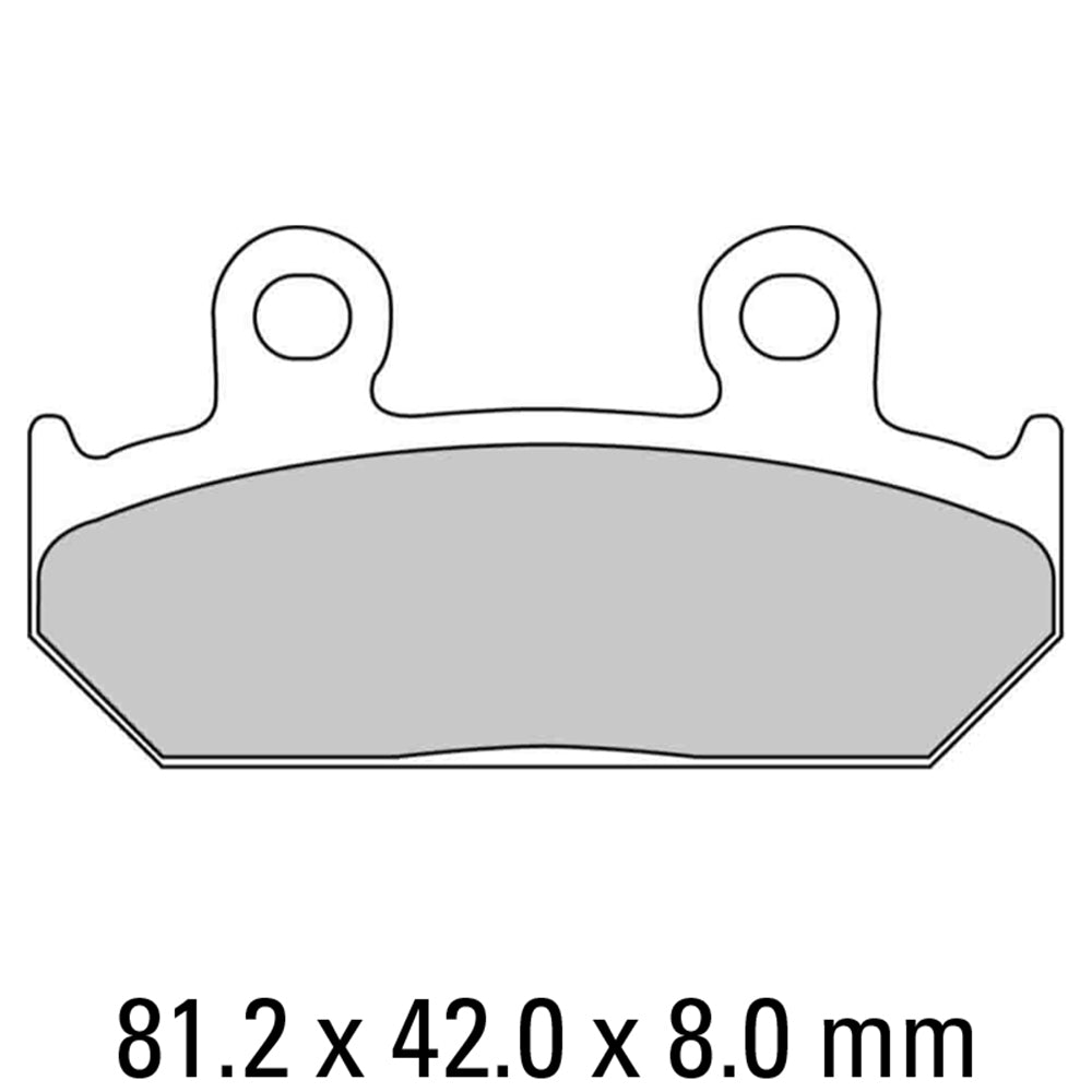 FERODO Brake Disc Pad Set - FDB462 CP911 Carbon Grip Compound - Racing Non Sintered