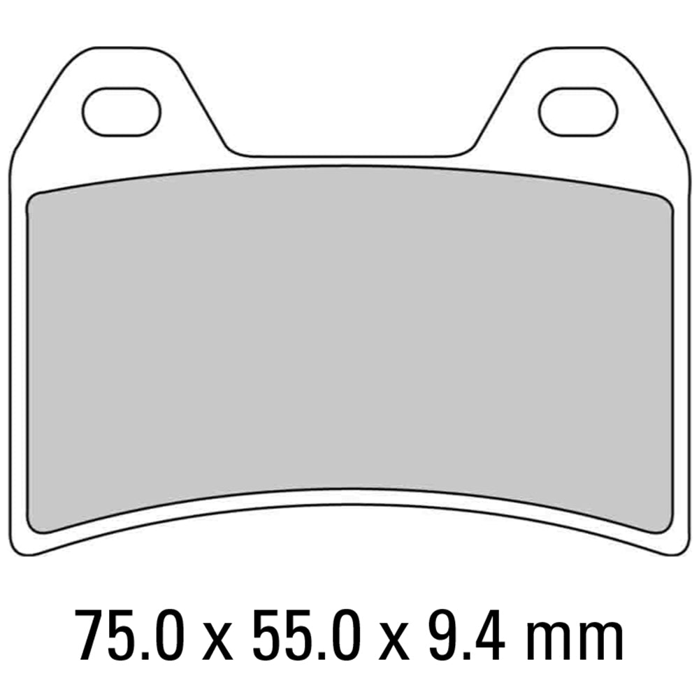 FERODO Brake Disc Pad Set - FDB2042 P Platinum Compound - Non Sinter for Road or Competition