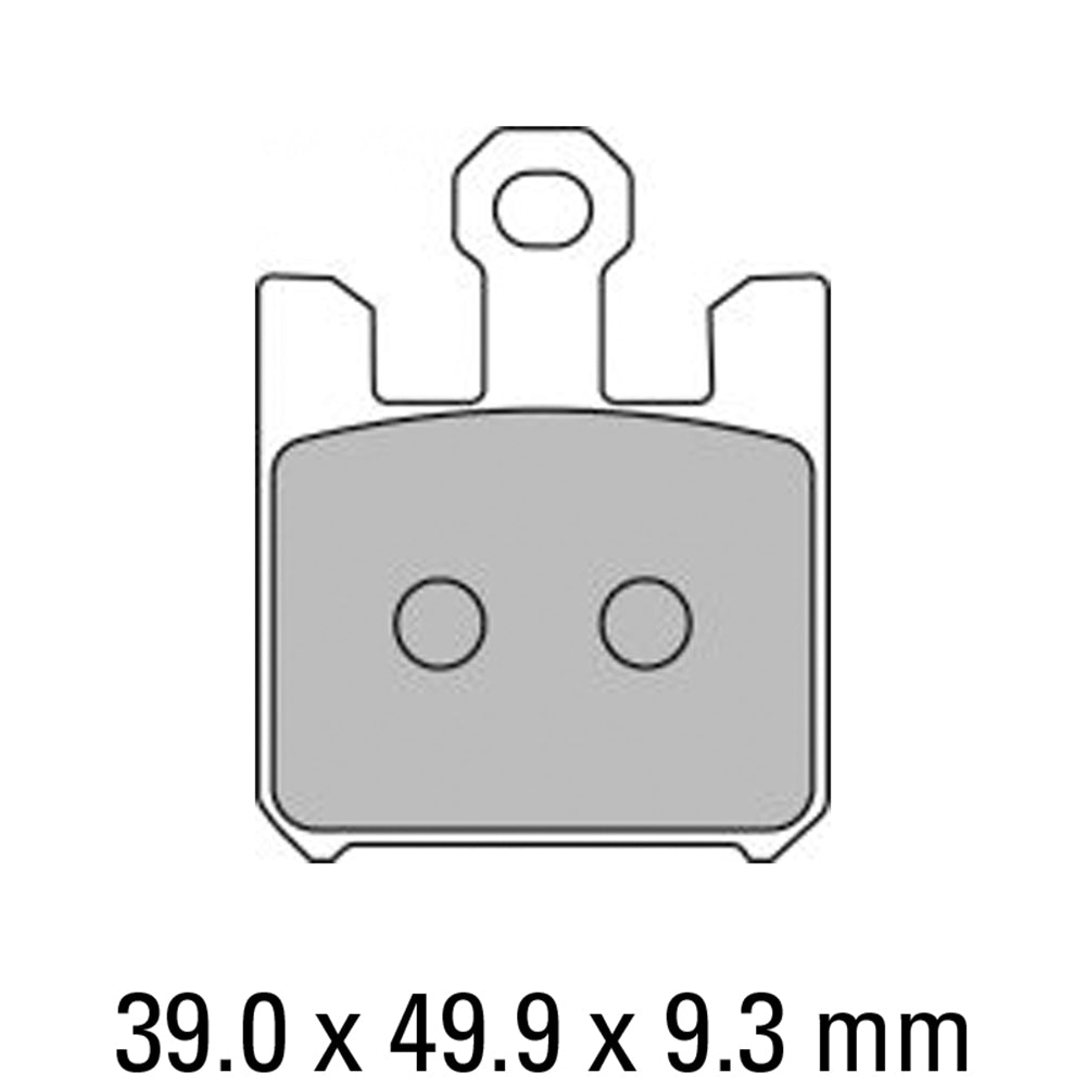 FERODO Brake Disc Pad Set - FDB2203 CP211 Carbon Grip Compound - Racing Non Sintered