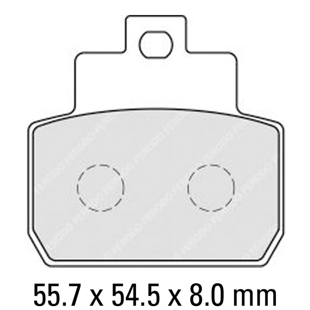 FERODO Brake Disc Pad Set - FDB2207 EF ECO Friction Compound - Non Sinter for Road