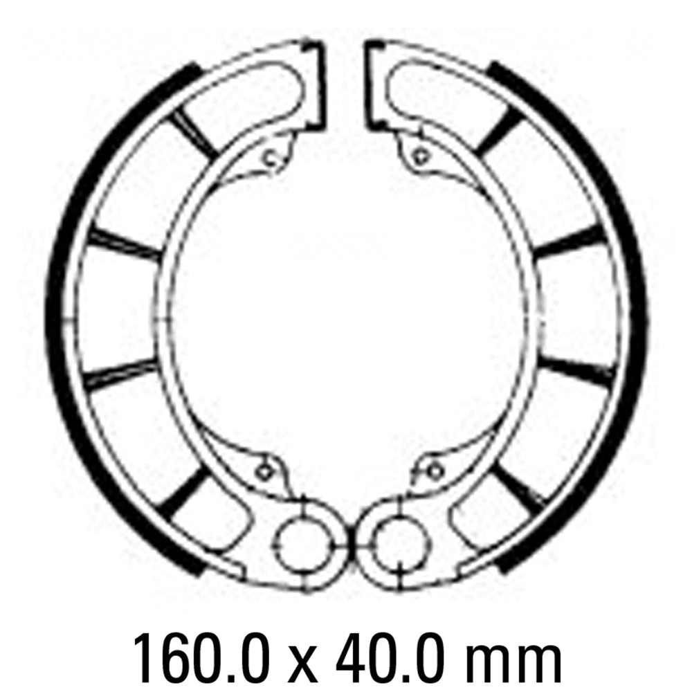 Ganasce Freno FERODO FSB711 - Per Honda CB 500 Four K1 Posteriore