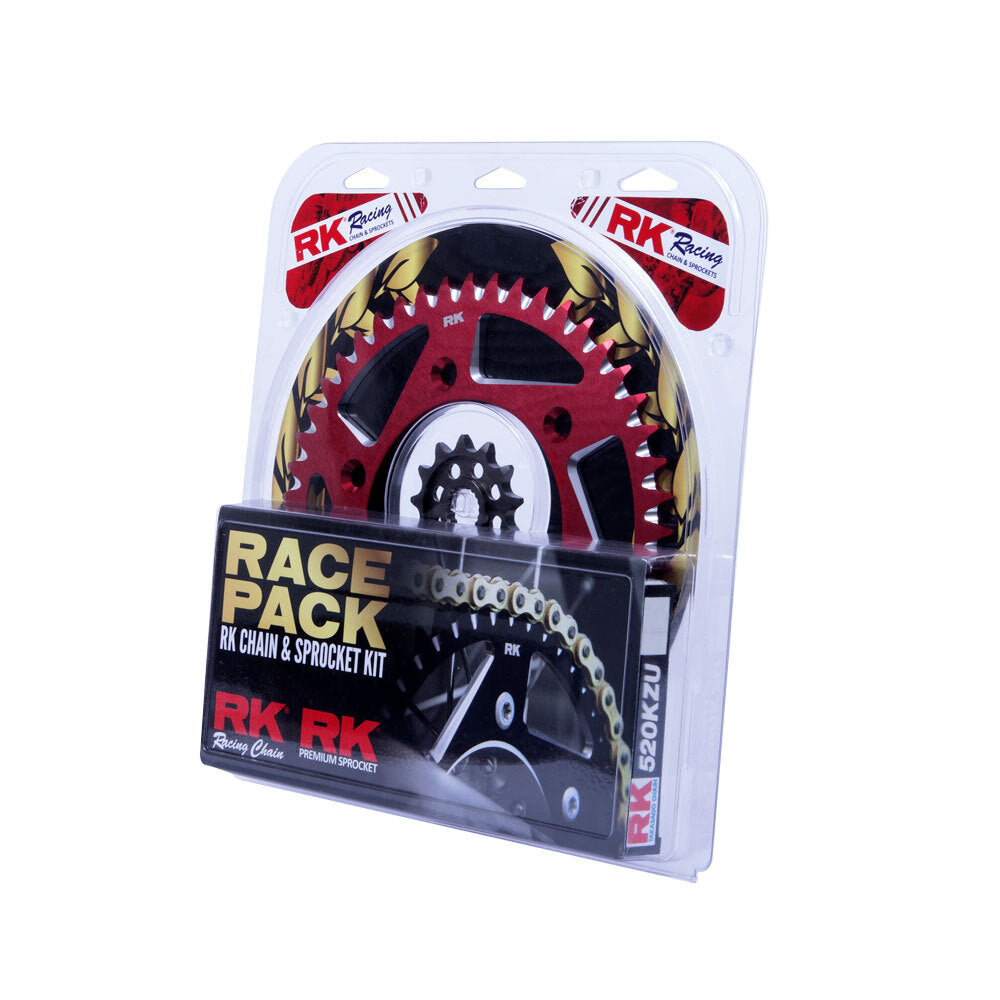 PRO PACK - RK CHAIN & SPROCKET KIT GOLD+RED 13/49 CRF250R 04-17