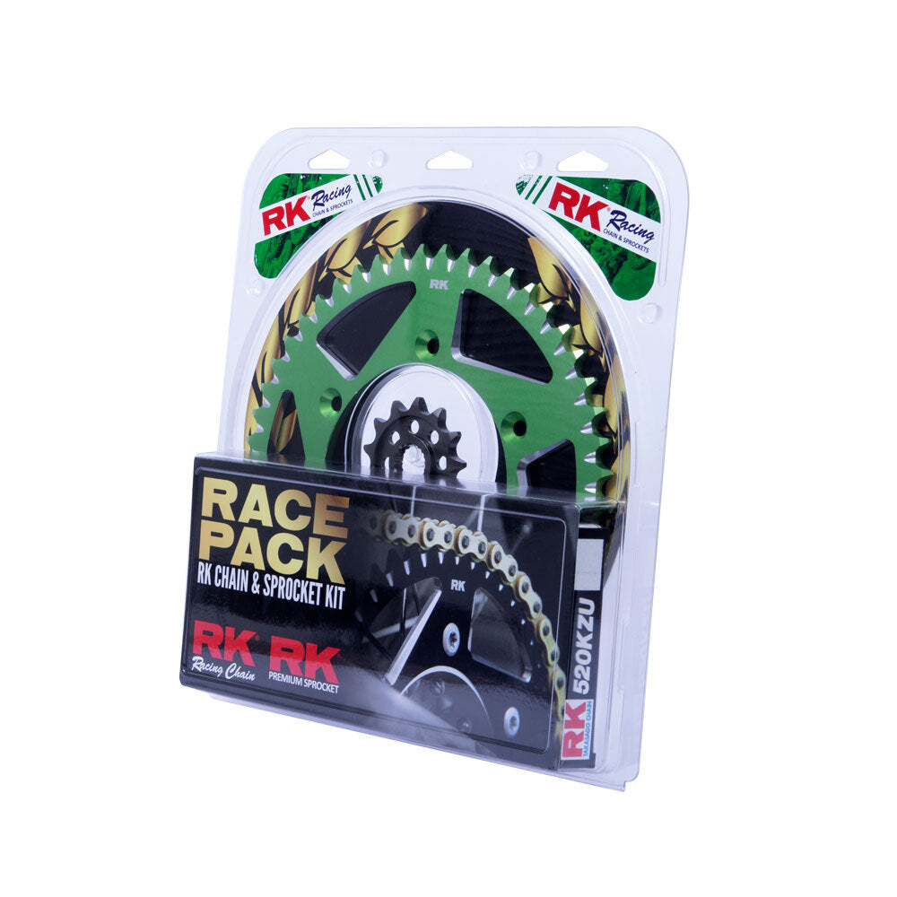 PRO PACK - RK CHAIN & SPROCKET KIT GOLD+GREEN 13/50 KX250F 06-22