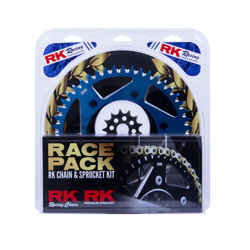 PRO PACK - RK CHAIN & SPROCKET KIT GOLD+BLUE 13/49 YZ250F 01-22