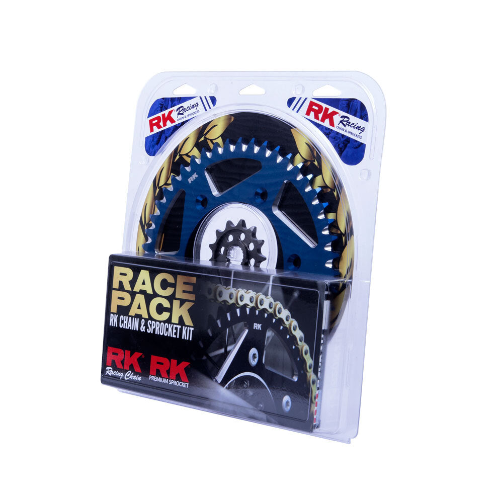 PRO PACK - RK CHAIN & SPROCKET KIT GOLD+BLUE 13/49 YZ250F 01-22