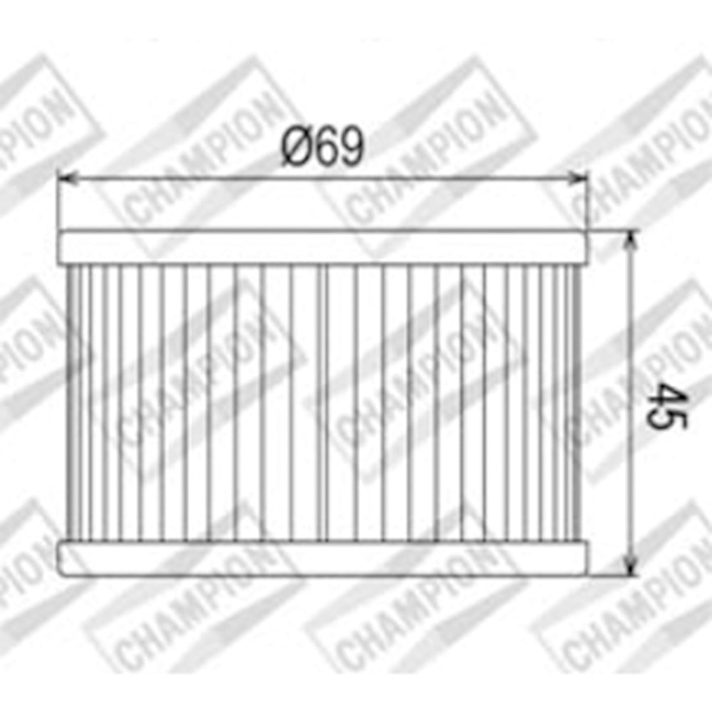 CHAMPION OIL FILTER ELEMENT - COF011