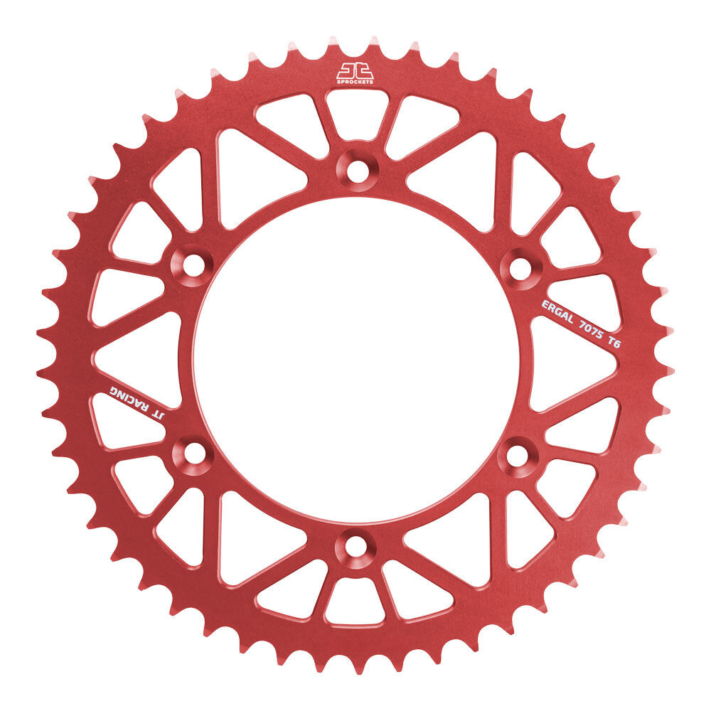 JT ALLOY RACING SPROCKET - 49T 520P - RED