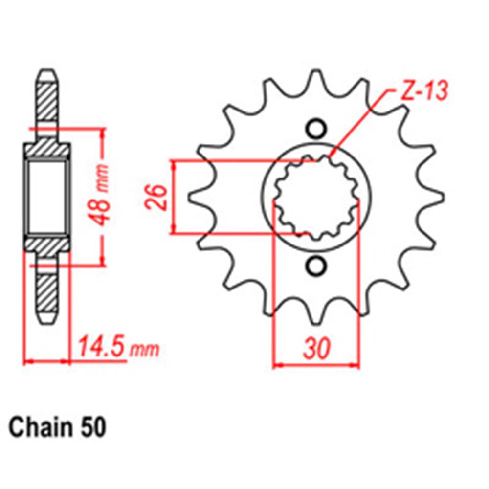 FRONT SPROCKET - STEEL  15T 530P - 31-438-15