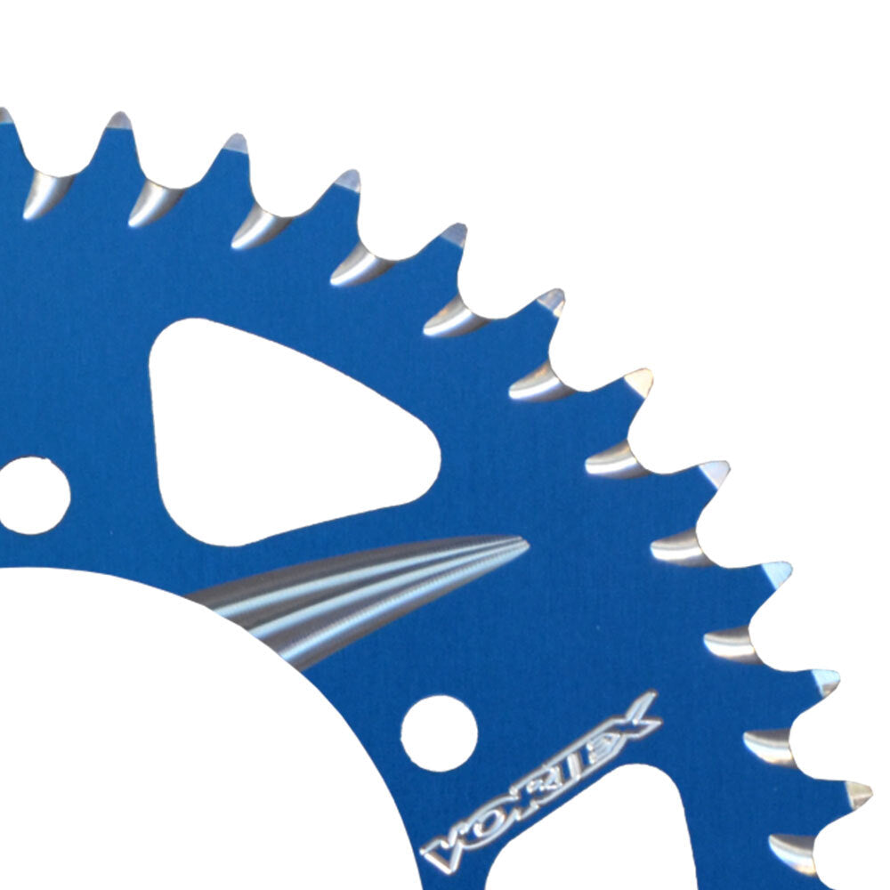 VORTEX ALLOY REAR SPROCKET 520-46T - BLUE - 39-0193-46AZB