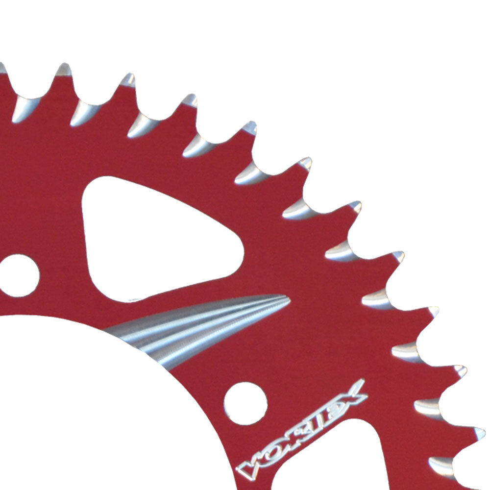 VORTEX ALLOY REAR SPROCKET 520-43T - RED - 39-0251-43AZR