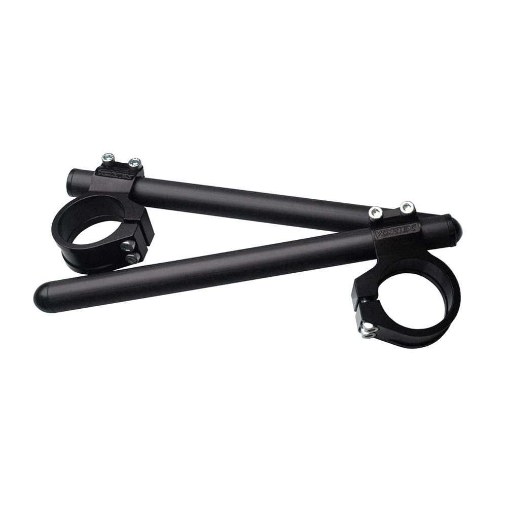 VORTEX - CLIP ON HANDLEBARS 7 DEGREE : BLACK 48MM [PAIR]