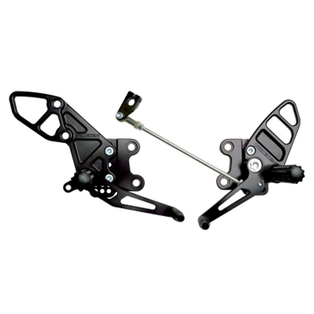 VORTEX - REARSETS : BLACK KAWASAKI ZX-14R 06-21